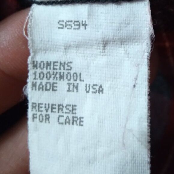 Vintage 90s L.L. Bean Wool Flannel Button Down Shirt - Picture 7 of 9